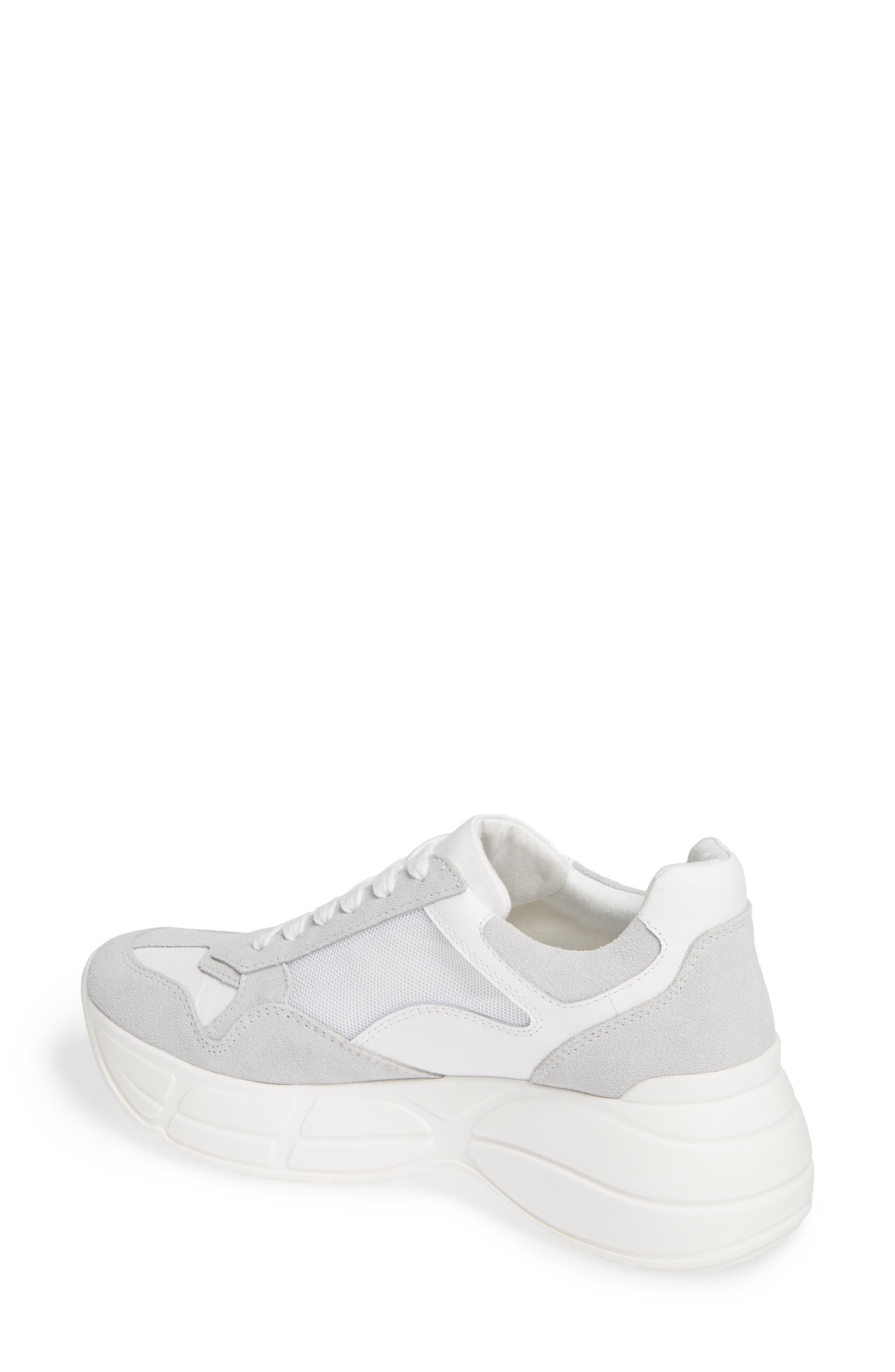 Memory Platform Wedge Sneaker, Alternate, color, WHITE MULTI