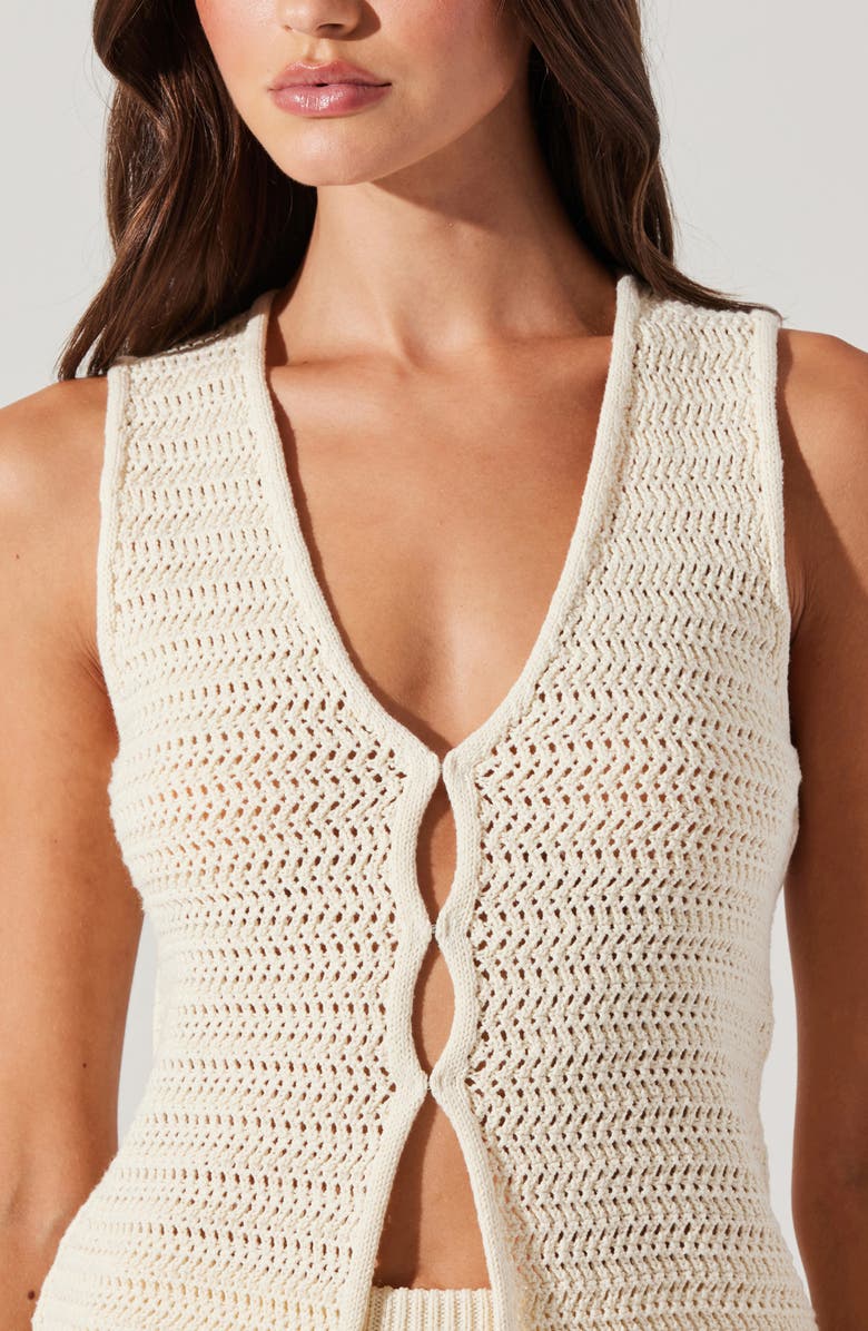 ASTR the Label Taimi Sweater Vest, Alternate, color, Natural