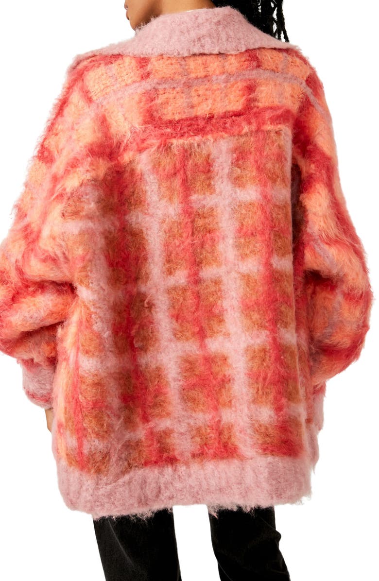 Free People Harper Plaid Cardigan, Alternate, color,