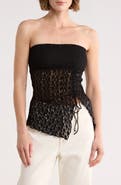 Abound Lace Asymmetrical Hem Tube Top
