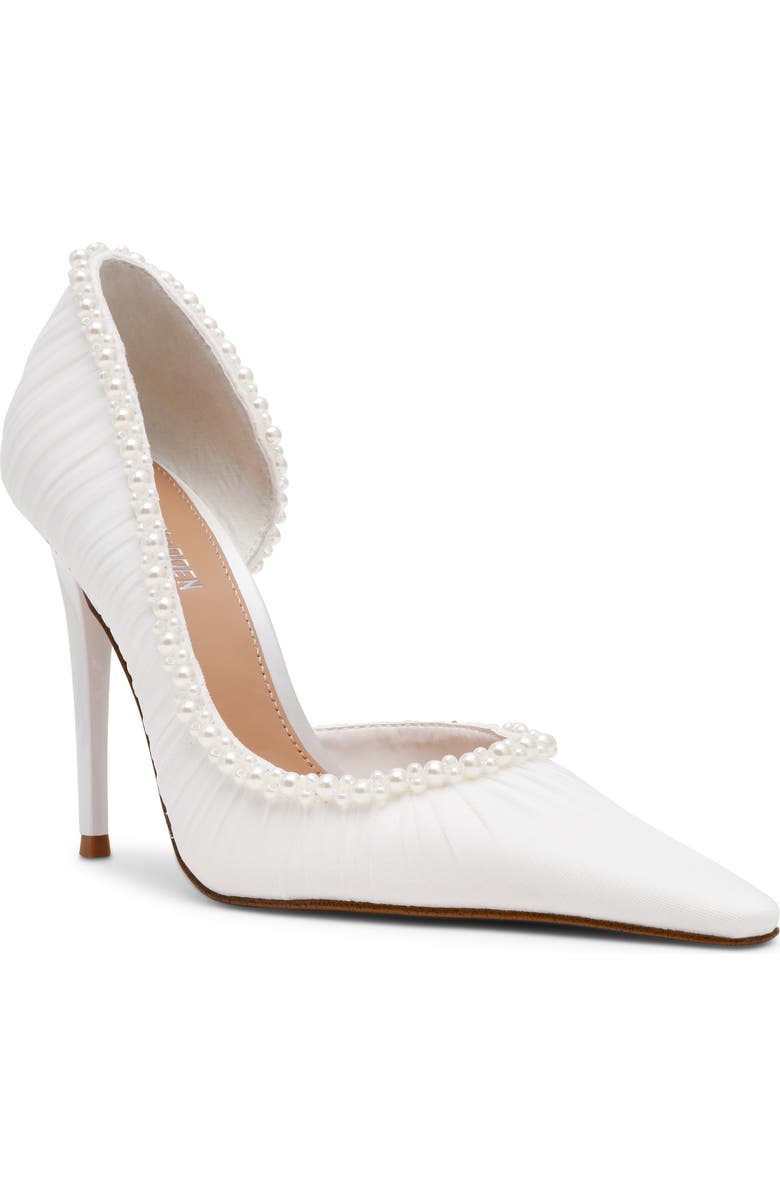 Steve Madden Elegant Half d'Orsay Pump, Main, color, Ivory Mesh