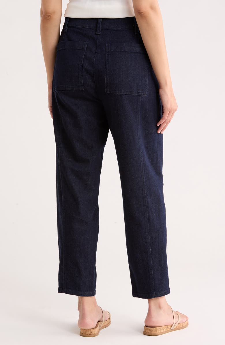 Eileen Fisher Ankle Lantern Leg Jeans, Alternate, color, Deep Indigo