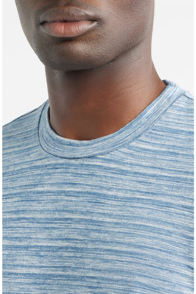 Crown Weekend Crewneck Cotton T-Shirt, Alternate, color, INDIGO