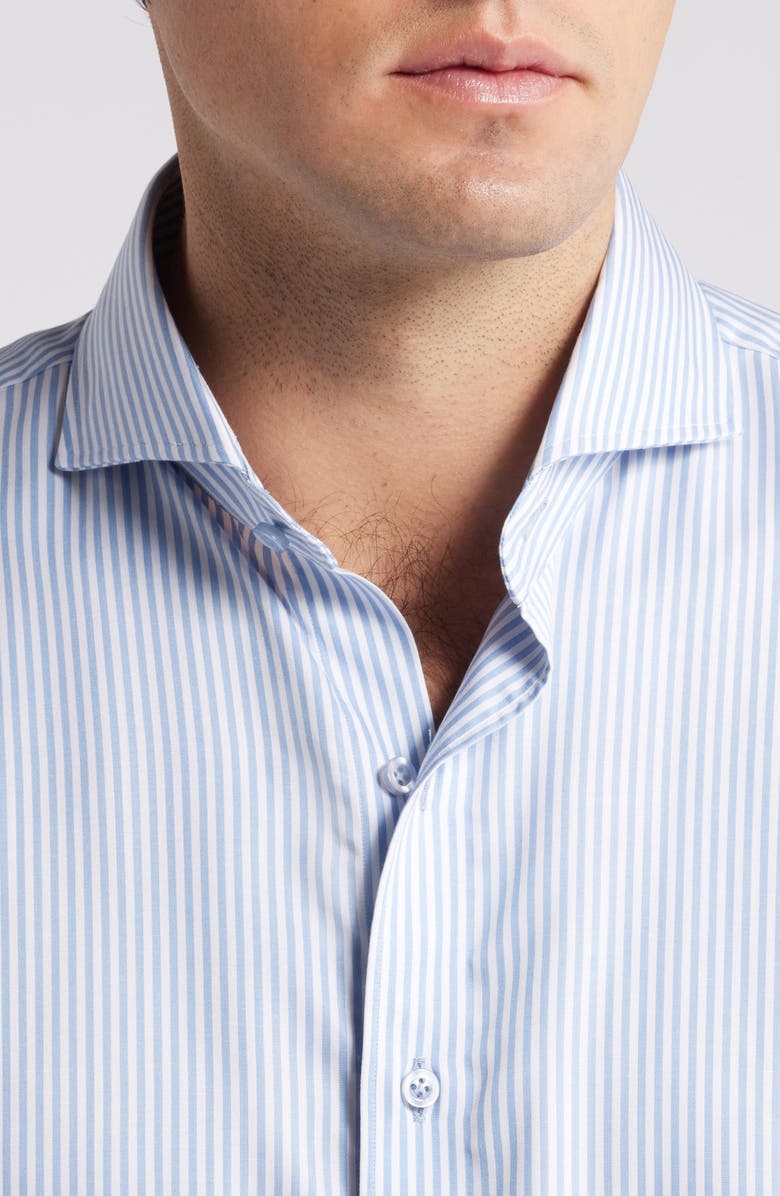 johnnie-O Stripe Button-Up Shirt, Alternate, color, Laguna Blue