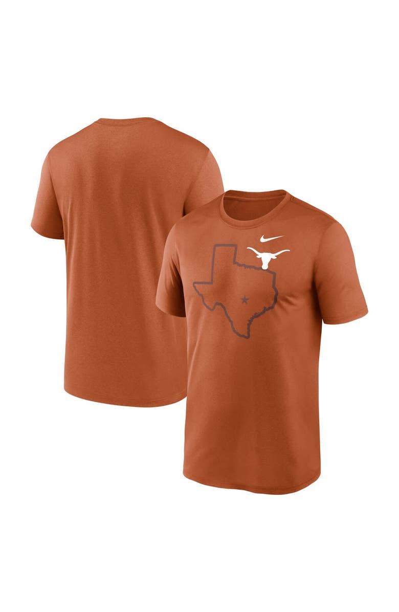 Nike Men's Nike Texas Orange Texas Longhorns Campus Shadow Legend Performance T-Shirt, Main, color, Burnt Orange