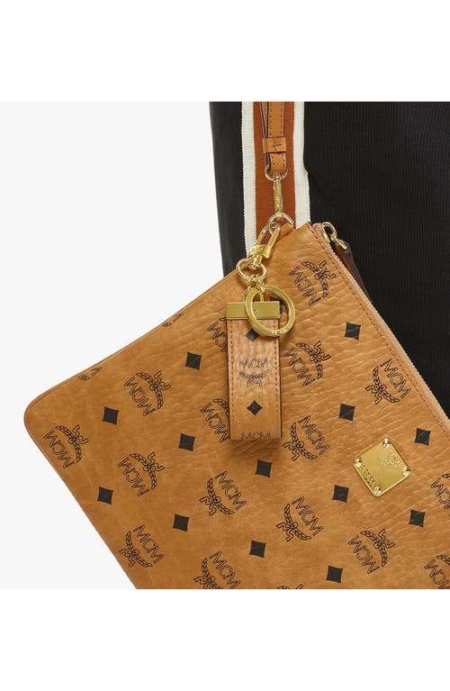 Mcm Key Ring In Cognac