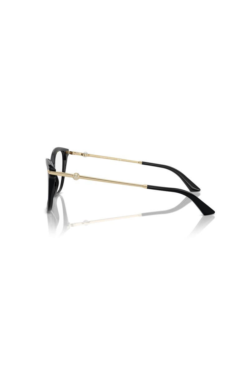 Jimmy Choo 52mm Rectangle optical glasses, Alternate, color, Black