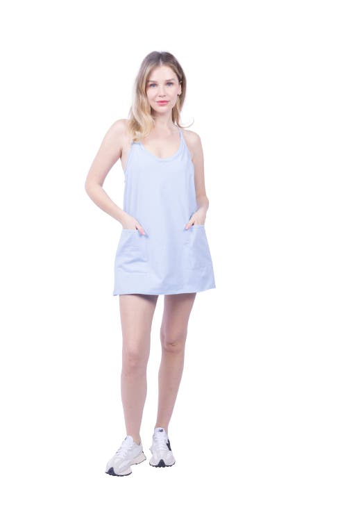 Lezat Raya Short Mini Sport Dress In White