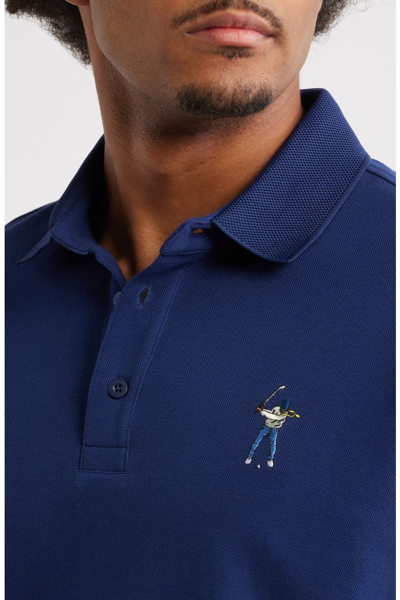Core Cotton Blend Piqué Polo, Alternate, color, NAVY
