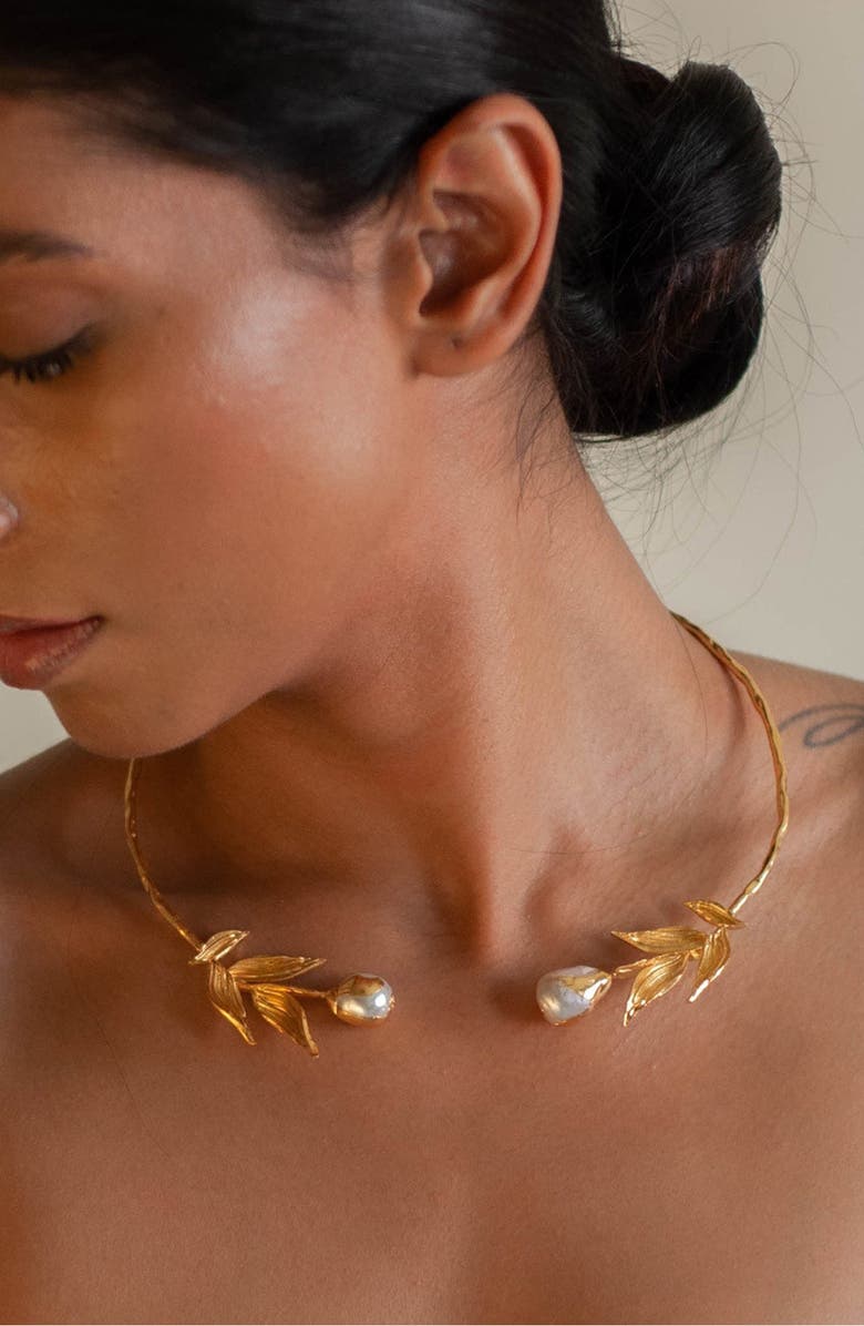 Dhwani Bansal REVA CHOKER, Alternate, color, Gold Plated