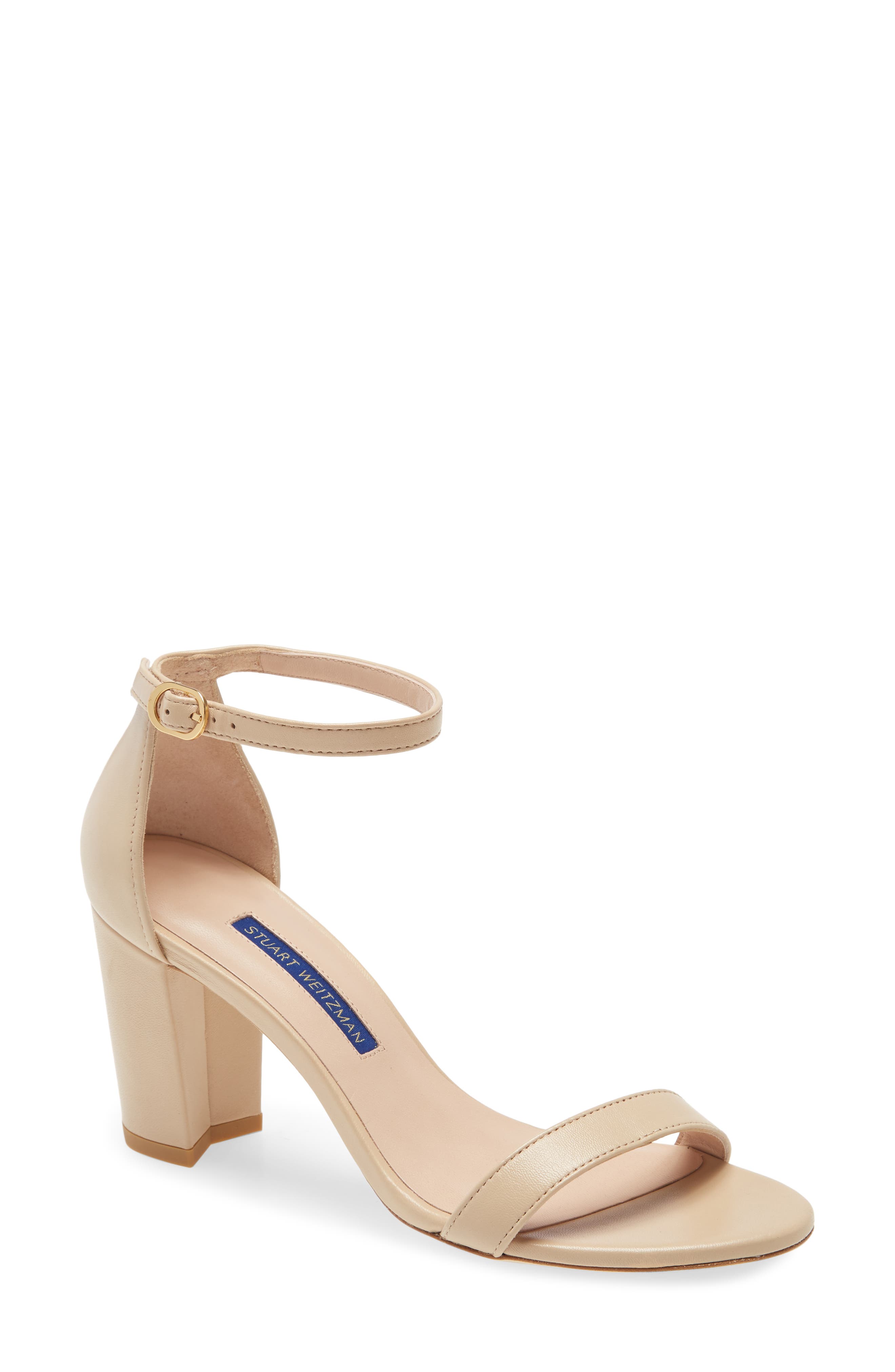 NearlyNude Ankle Strap Sandal, Main, color, BAMBINADNU