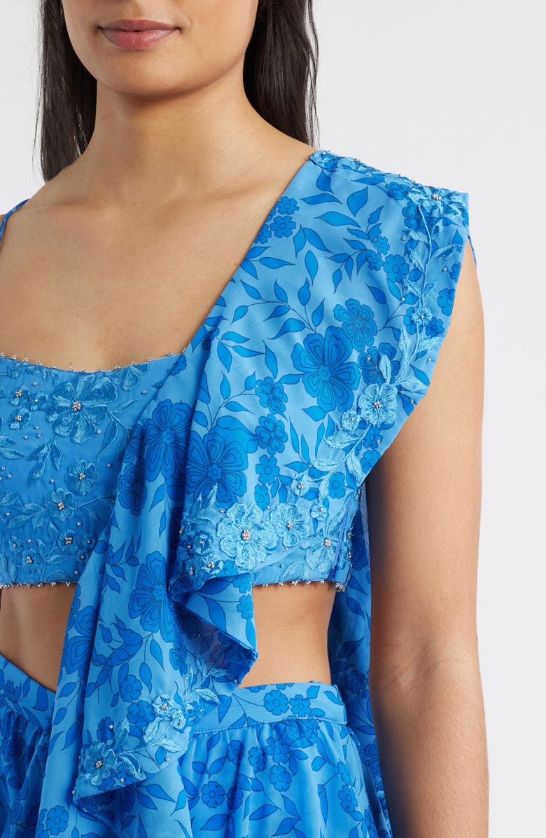 Zaina Choli, Dupatta & Palazzo Pants Set