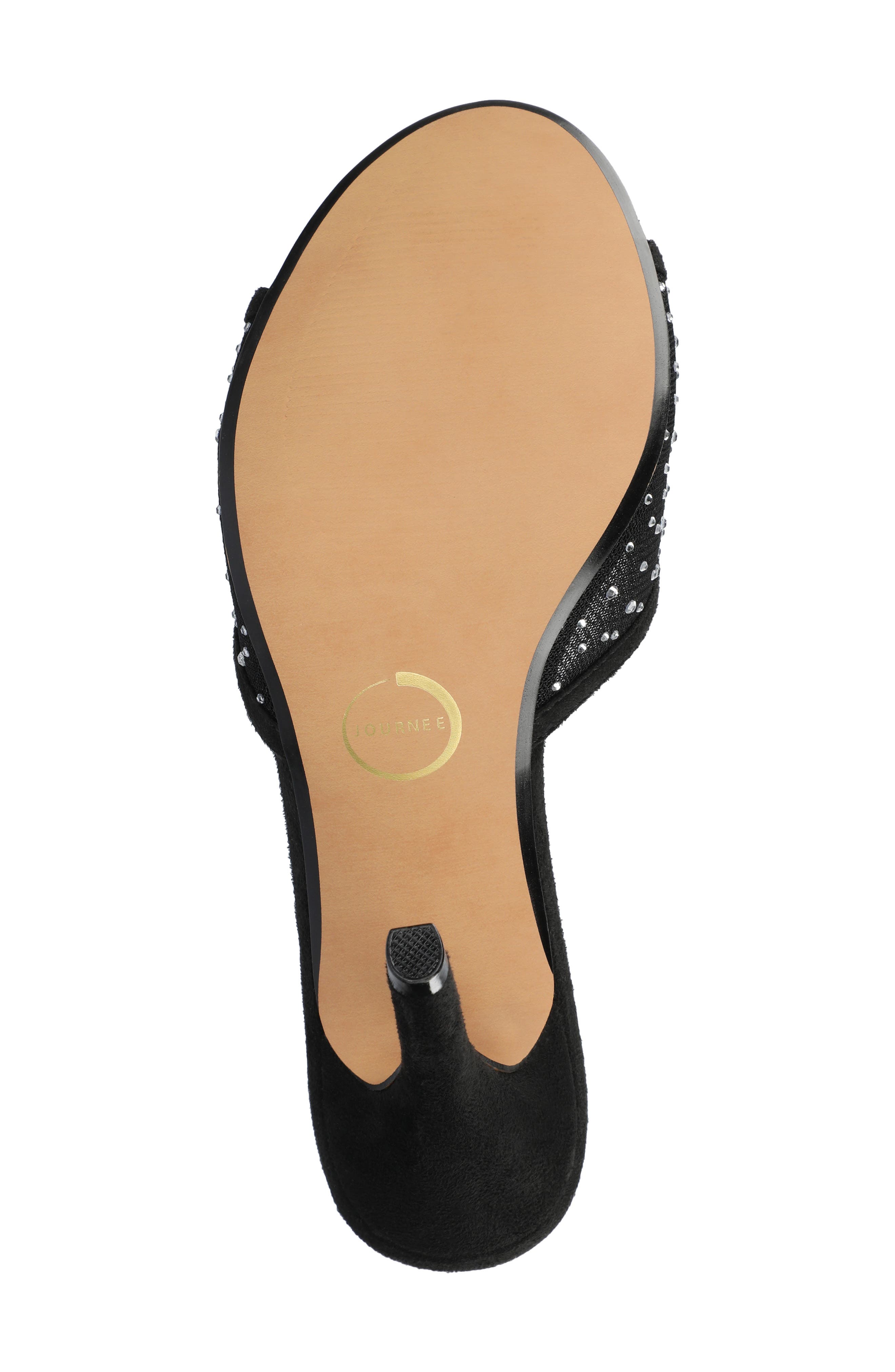 Journee Collection Hensley Evening Sandal, Alternate, color, Black