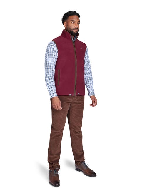 Raging Bull Fleece Gilet In Brown