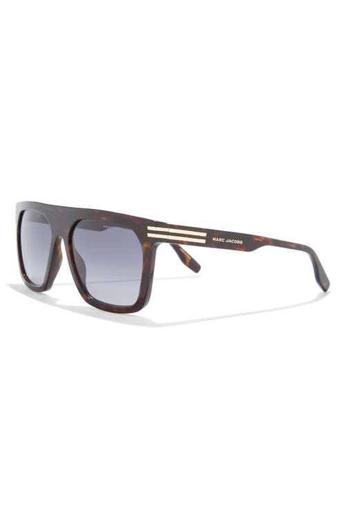 Marc Jacobs 55mm Shield Sunglasses In Havana