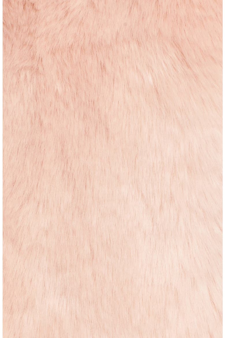 Faux Mink Fur Vest, Alternate, color, BLUSH