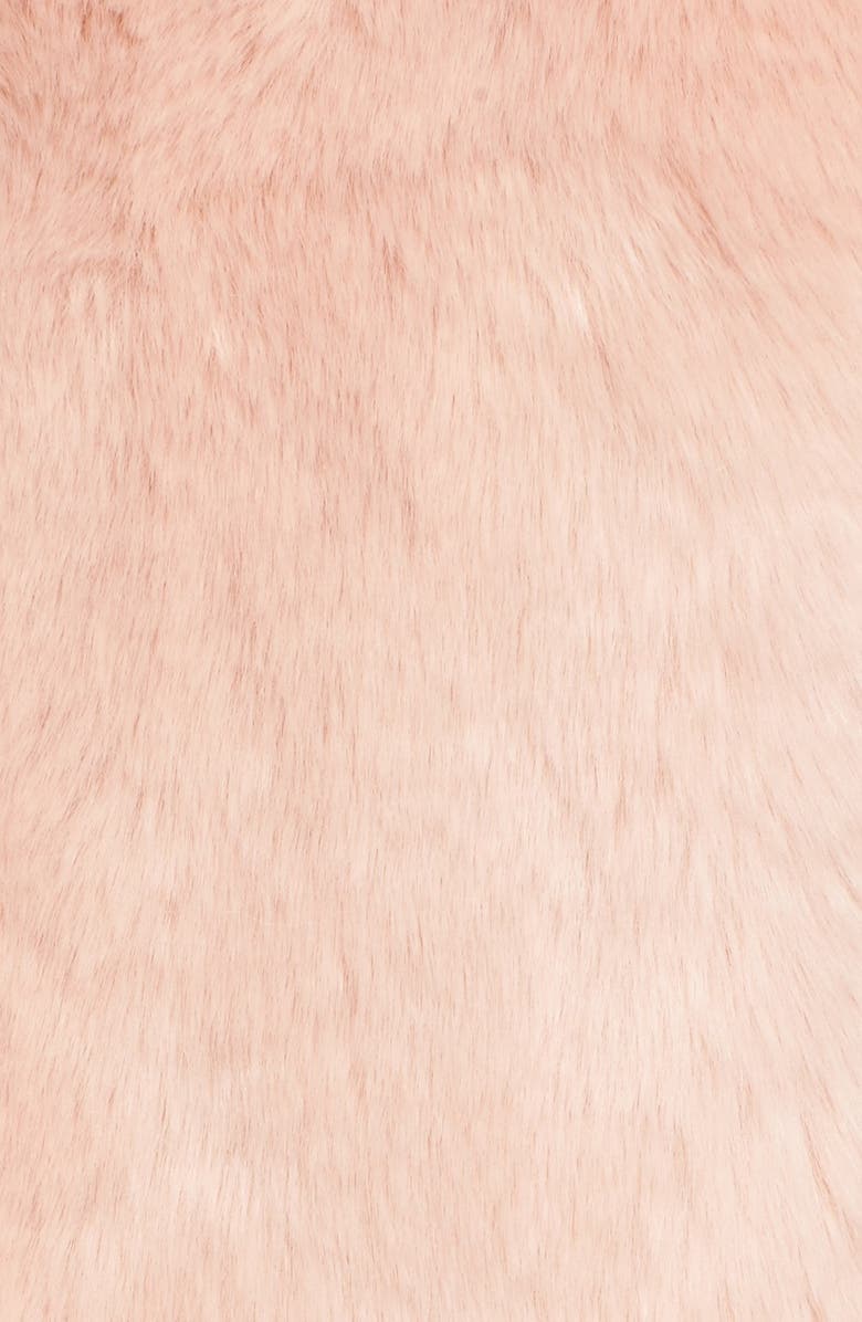 Eliza J Faux Mink Fur Vest, Alternate, color, 