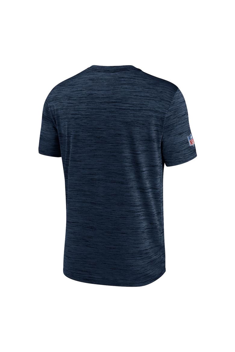 Men's Nike Navy Chicago Bears Sideline Velocity Athletic Stack Performance T-Shirt, Alternate, color, Navy