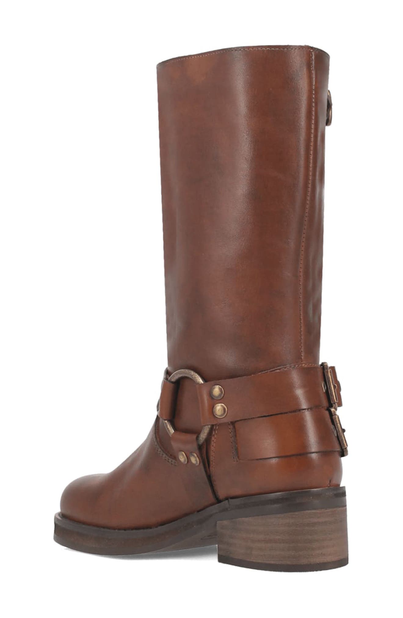 Harlee Moto Boot, Alternate, color, BROWN