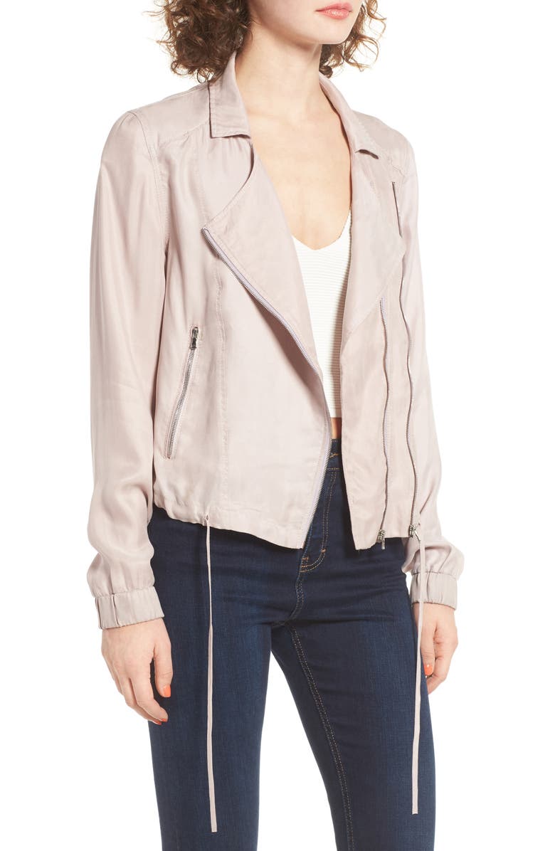 BLANKNYC Tencel Moto Jacket, Alternate, color, 