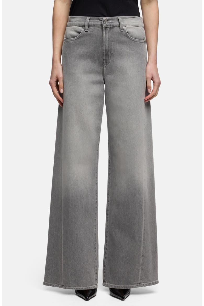 Lotta Tailorless High Waist Wide Leg Jeans, Main, color, METAL