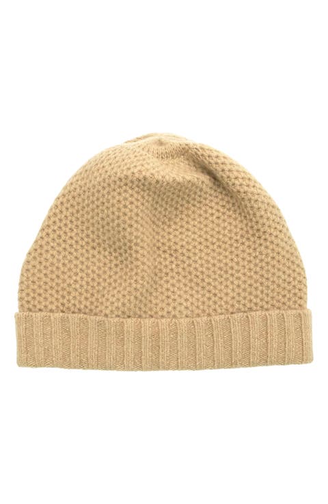 Honeycomb Cashmere Beanie