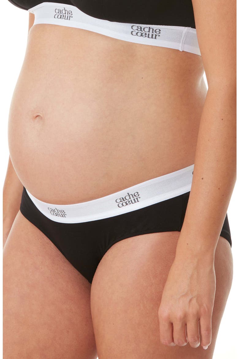 Life Maternity Shorts, Main, color, BLACK
