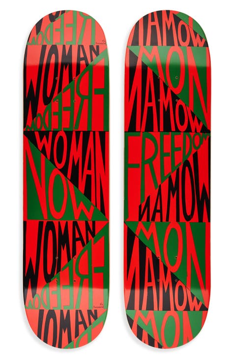 Faith Ringgold Woman Freedom Now Skateboard Deck Diptych