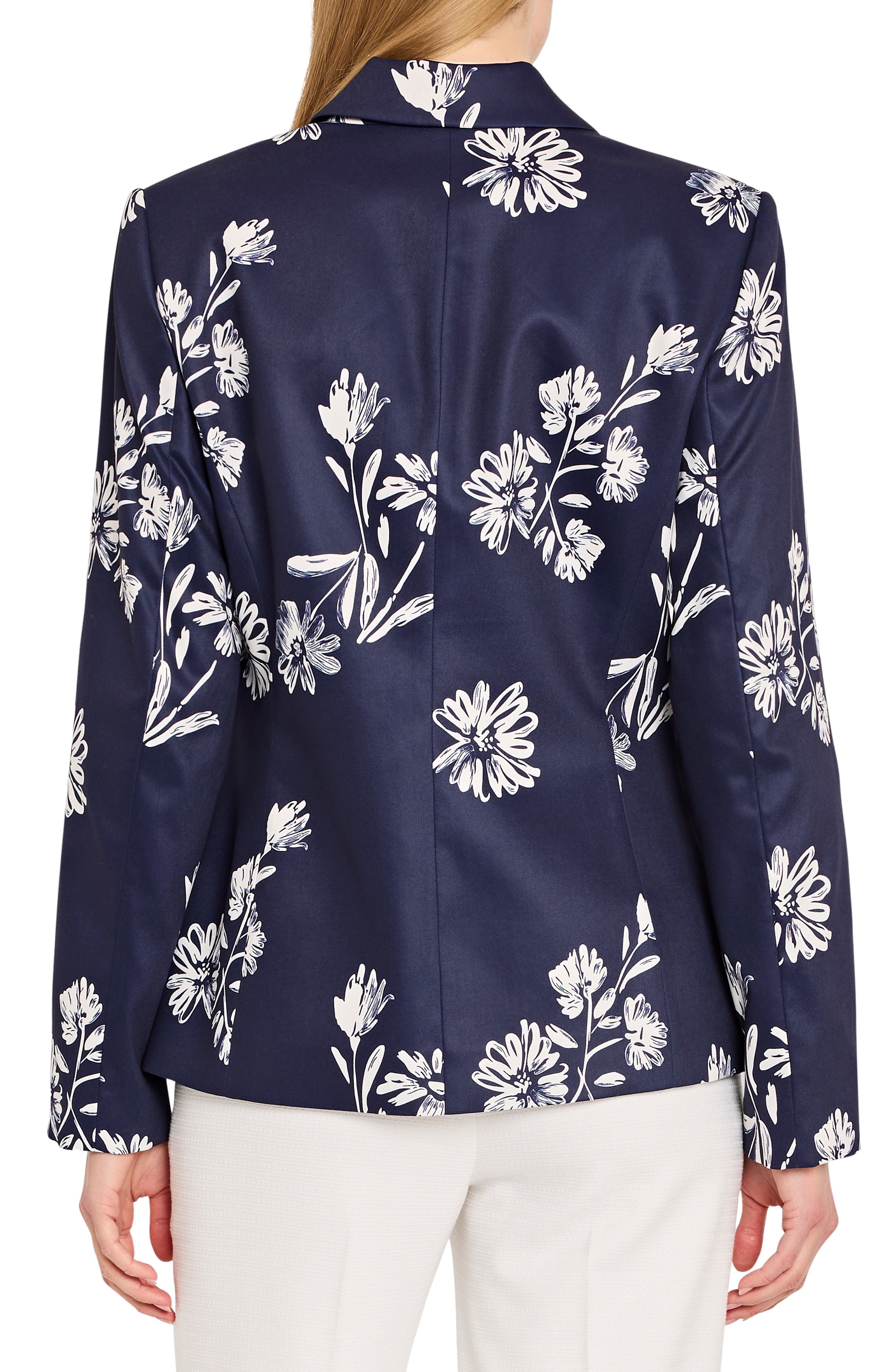 Floral One-Button Jacket - image 2