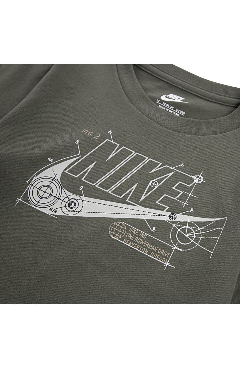 Nike Kids' Future Utility Faux Shearling Vest, Logo T-Shirt & Fleece Joggers Set, Alternate, color, Hemp