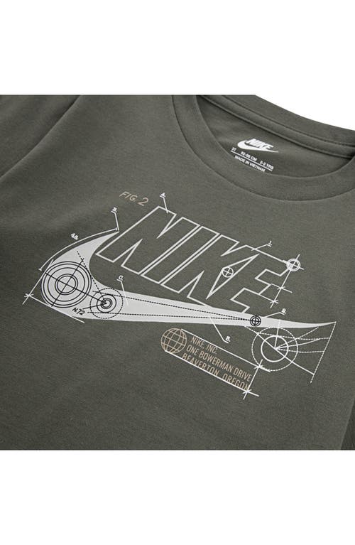 Nike Kids' Future Utility Faux Shearling Vest, Logo T-shirt & Fleece Joggers Set In Multi