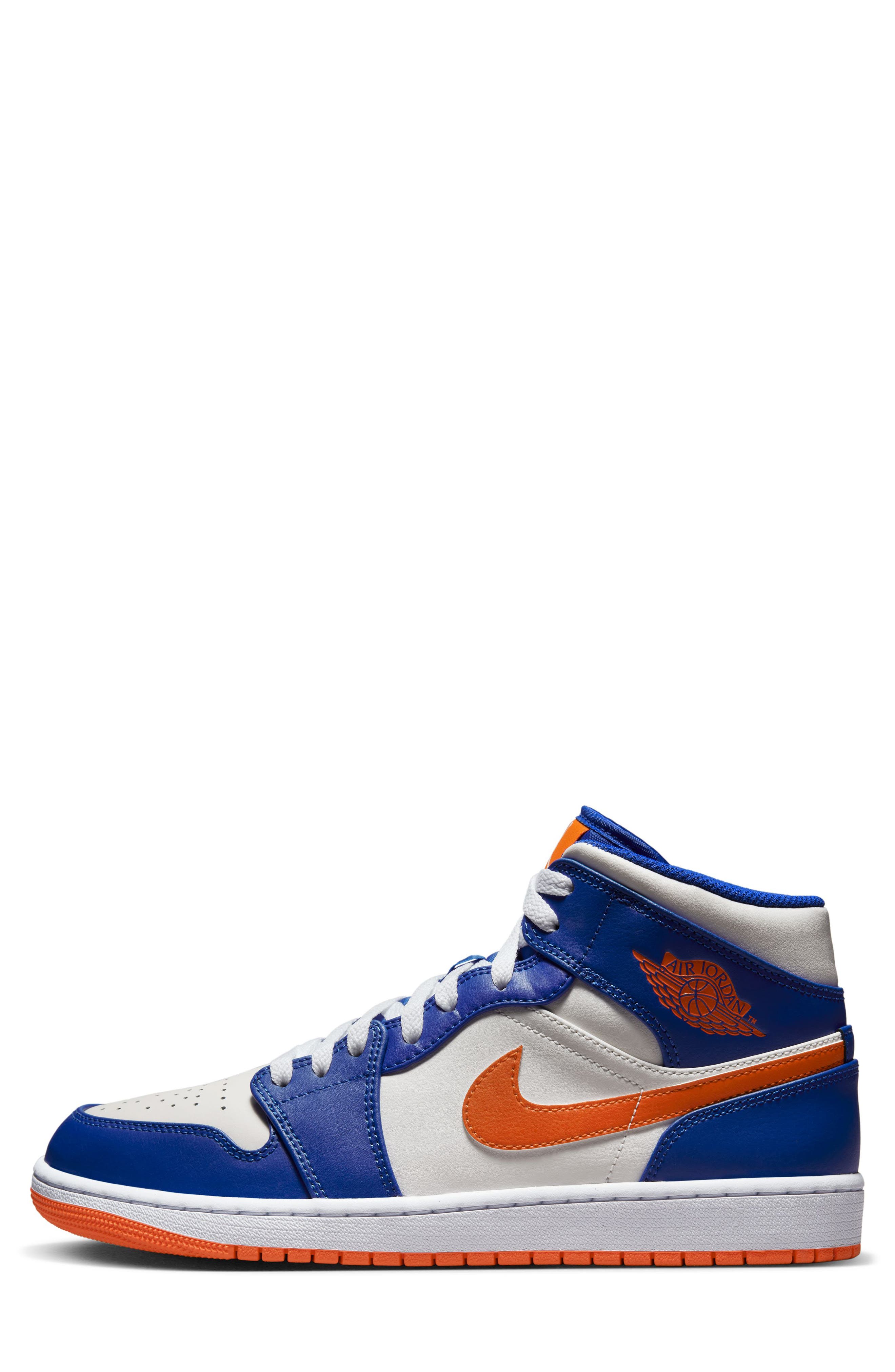 Jordan Air Jordan 1 Mid Sneaker, Alternate, color, Game Royal/ Orange/ White