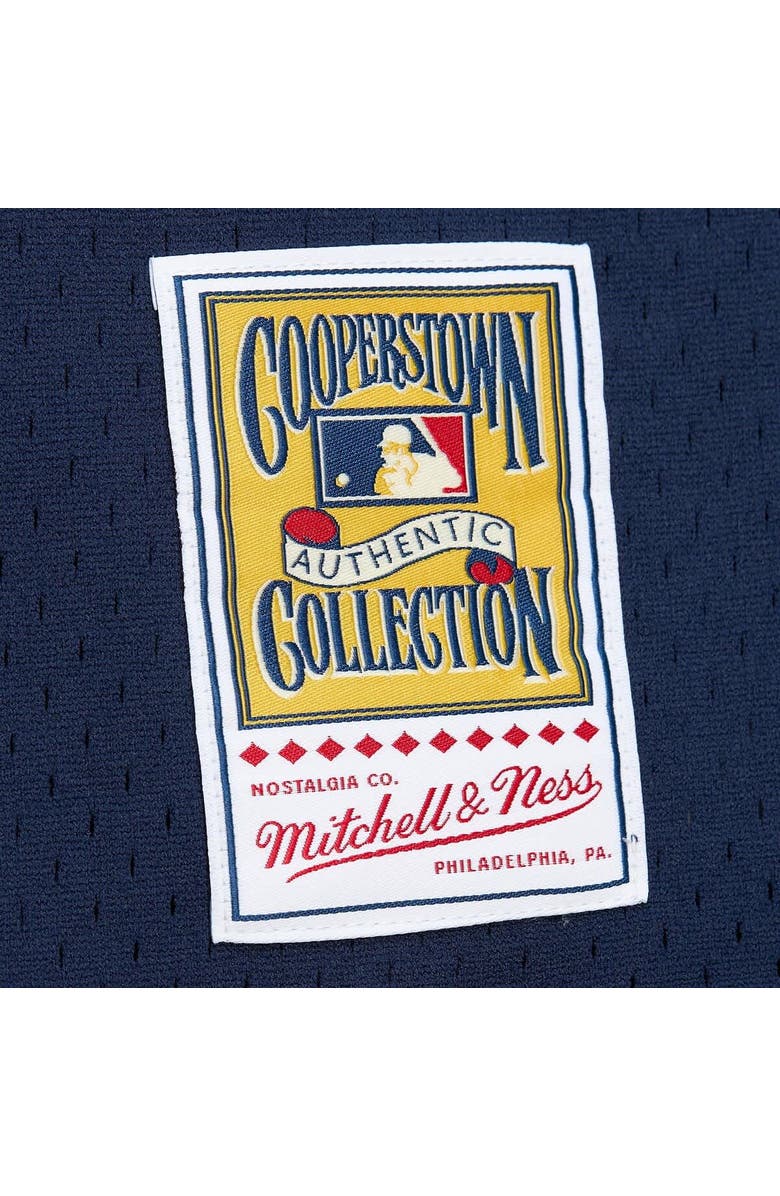 Mitchell & Ness Men's Mitchell & Ness Reggie Jackson Navy New York Yankees Cooperstown Collection Mesh Batting Practice Button-Up Jersey, Alternate, color,