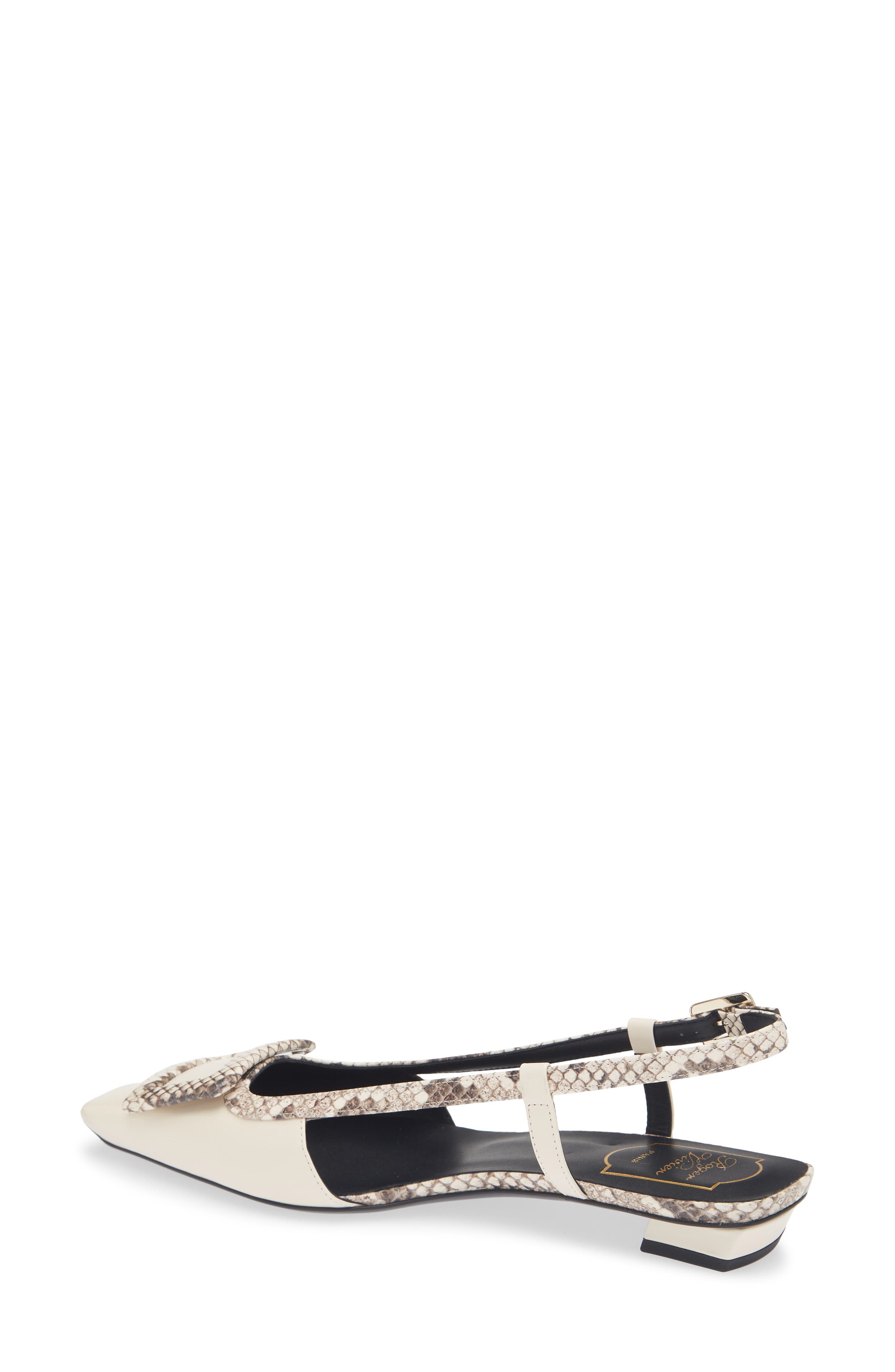 Belle Vivier Slingback Flat, Alternate, color, CIRE