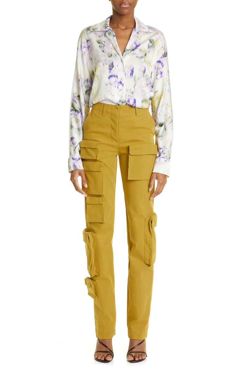 Off-White Multipocket Straight Leg Cargo Pants, Alternate, color, 