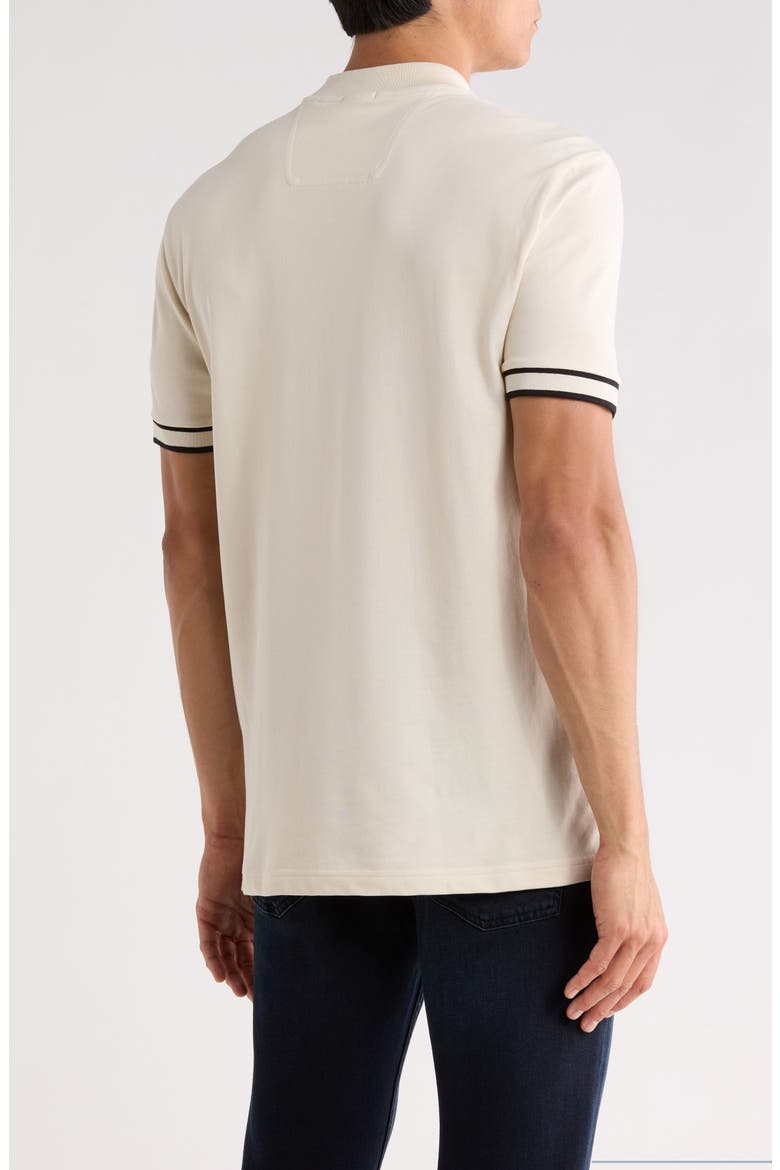 Pariq Quarter Zip Knit Polo, Alternate, color, OPEN WHITE