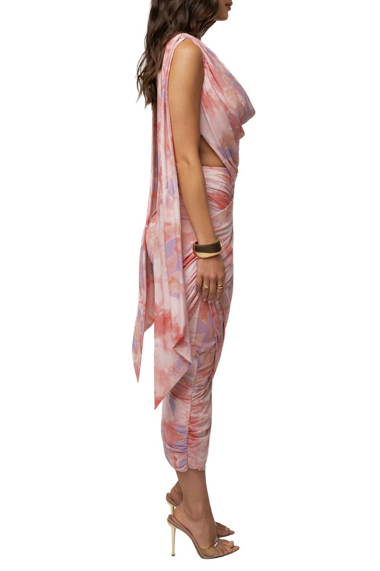Divine Drape Mesh Skirt Set, Alternate, color, Pink Bloom