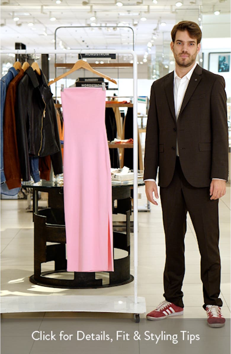 Strapless Knit Midi Dress, sales video thumbnail