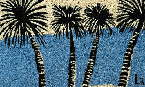 Entryways La Mer Coir Doormat In Blue