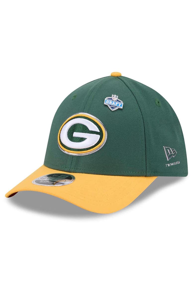Men's New Era  Green/Gold Green Bay Packers 2026 NFL Draft 39THIRTY M-Crown Flex Hat, Main, color, Green