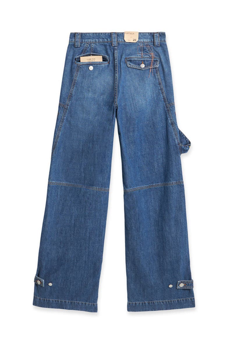 Juniaj Cargo Custom Wash Denim Trousers, Alternate, color, D580