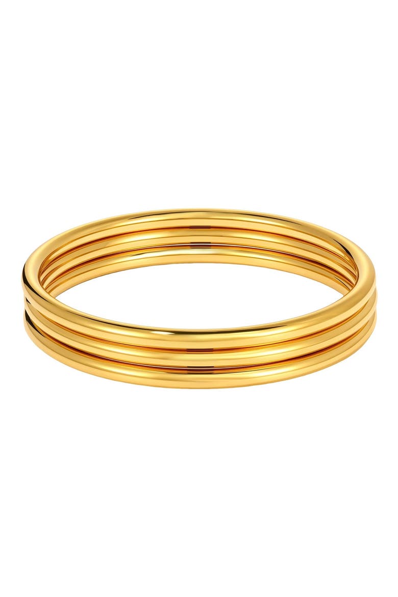 3-Piece Bangle Bracelet Set, Main, color, GOLD