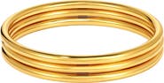 Adornia 3-Piece Bangle Bracelet Set