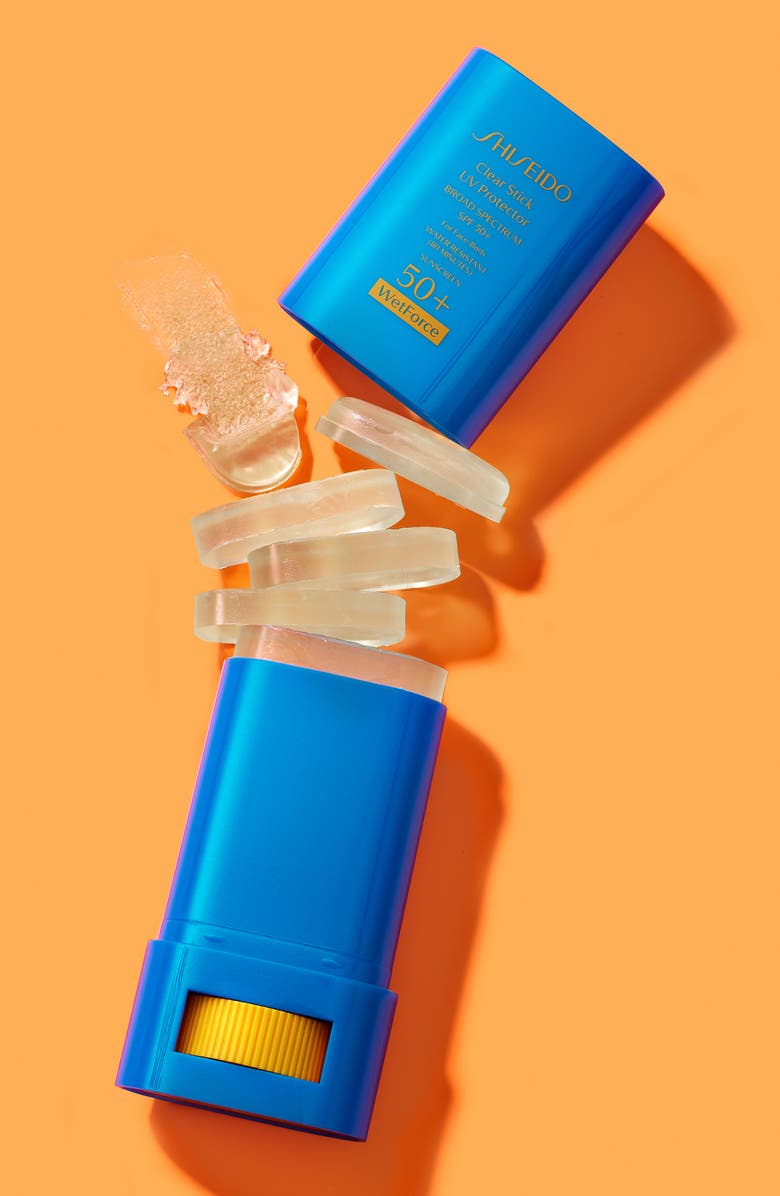 Shiseido WetForce Clear Stick UV Protector Broad Spectrum SPF 50+ Sunscreen, Alternate, color,