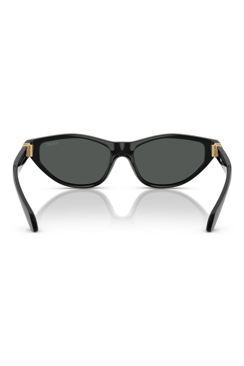 55mm Cat Eye Sunglasses, Alternate, color, BLACK