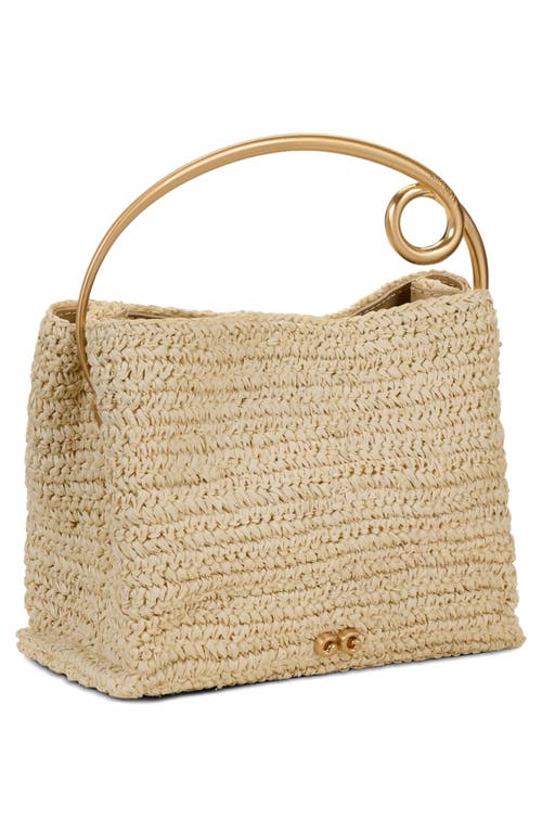 Shop Cult Gaia Lalli Raffia Top Handle Bag In Natural