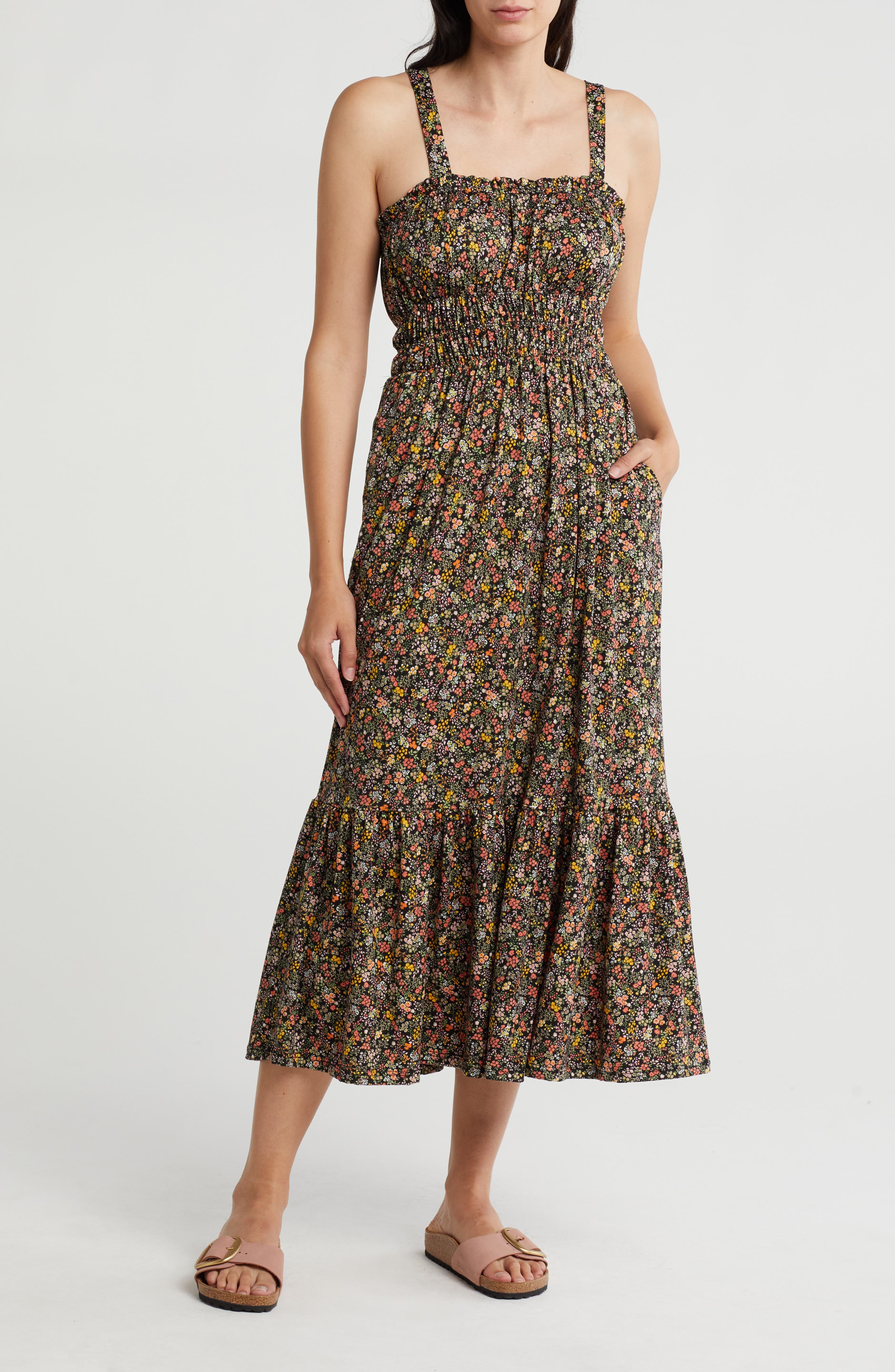 Velvet Torch Print Maxi Sundress (Women) | Nordstromrack