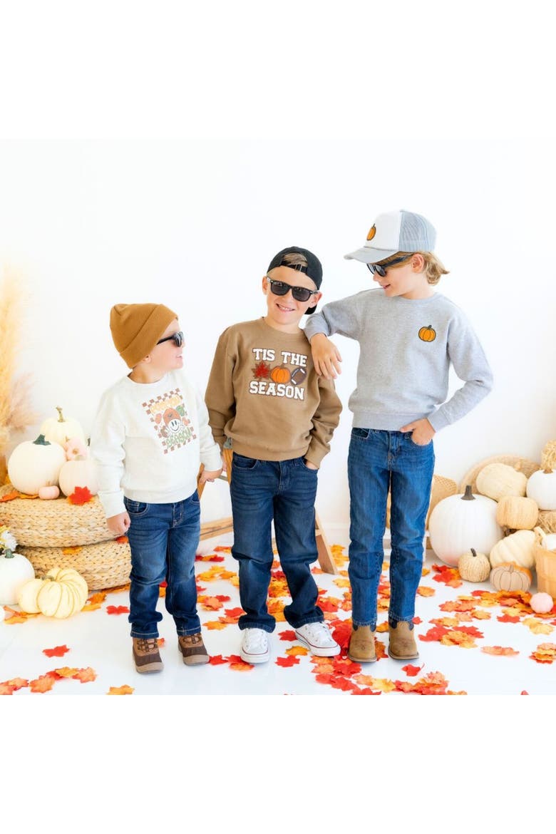 Pumpkin Season Sweatshirt, Alternate, color, Natural