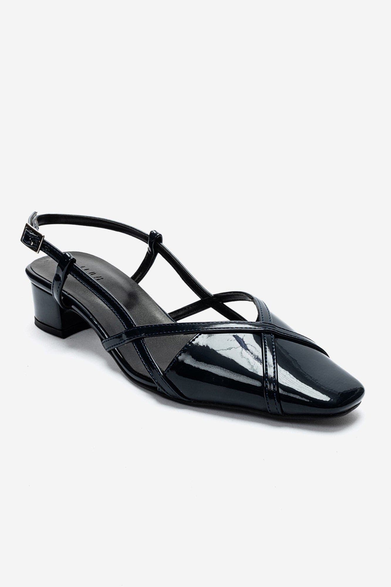 Olena Block Heel Slingback Pump, Alternate, color, Navy