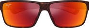Maui Jim 58mm Hawaii Lava Uila AF 58mm Polarized Square Sunglasses
